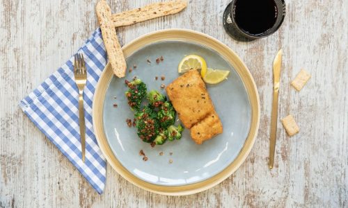 michefsecreto_Merluza con brócoli Sugerencia de presentación de merluza con brócoli