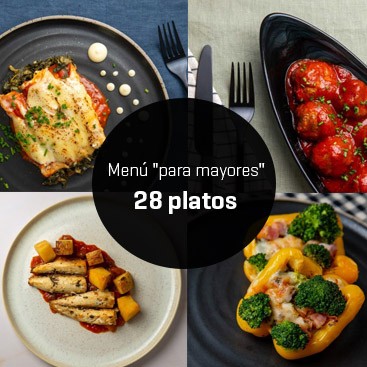 Menú "para mayores" de 28 platos - 2 semanas