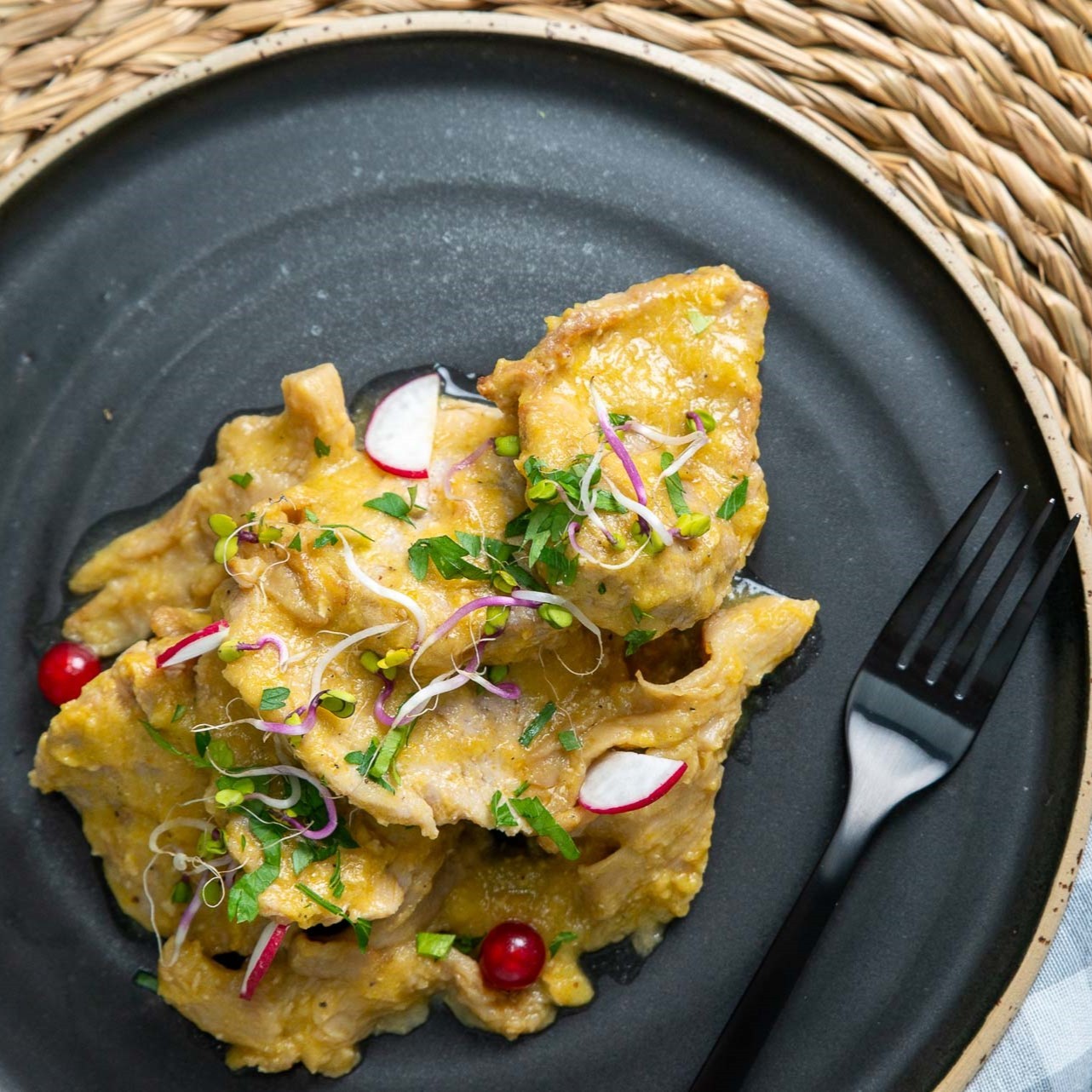 Solomillo de cerdo en salsa de vino fino