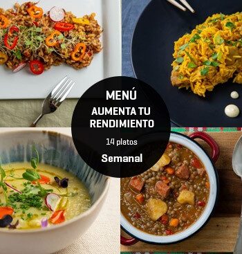 Menú deportivo Aumenta tu rendimiento 14 platos