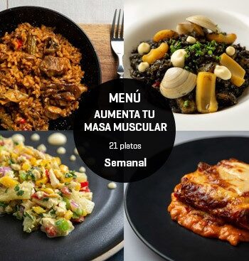 Menú deportivo Aumenta tu masa muscular 21 platos