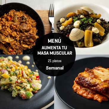 Menú deportivo Aumenta tu masa muscular 21 platos