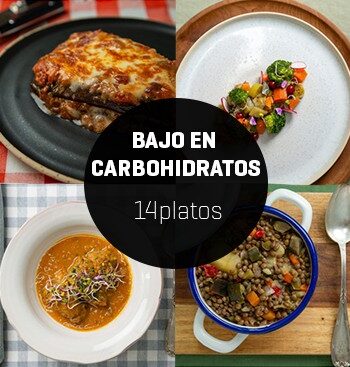 Menú bajo en carbohidratos 14 platos