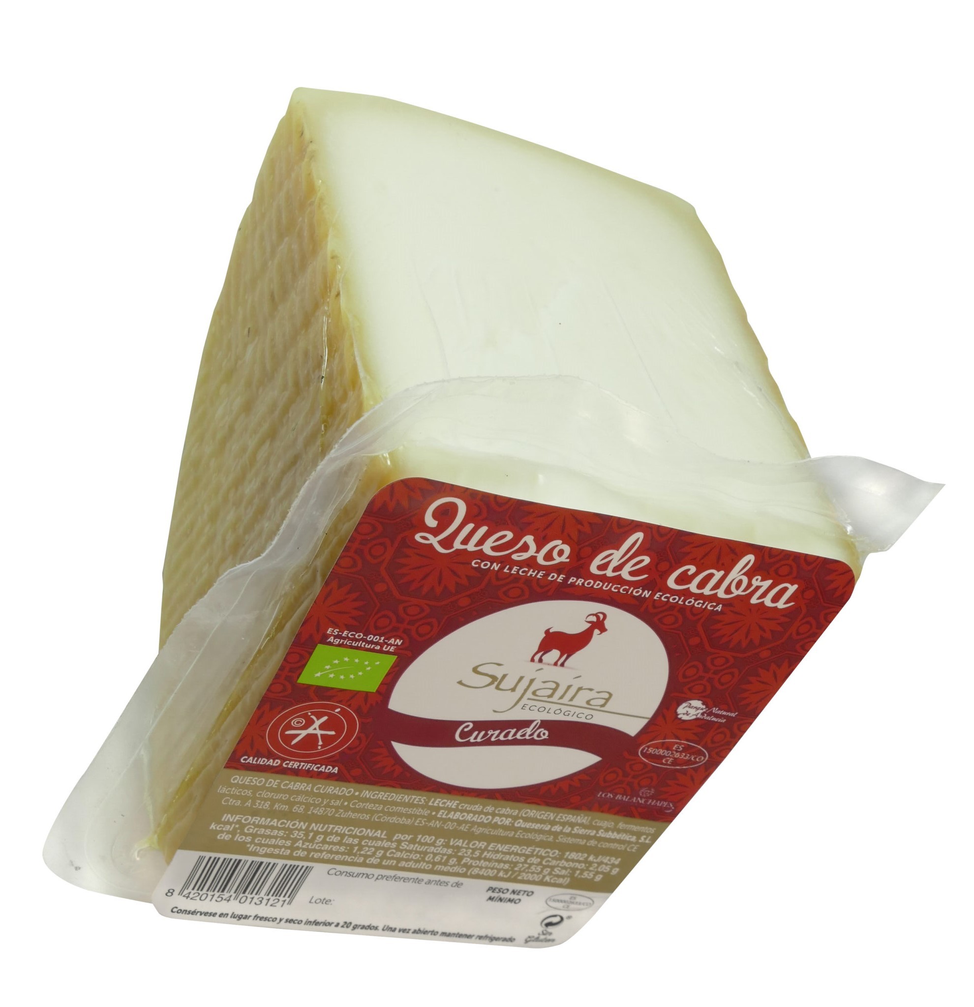 Queso de Cabra Curado ecológico - 240 g.