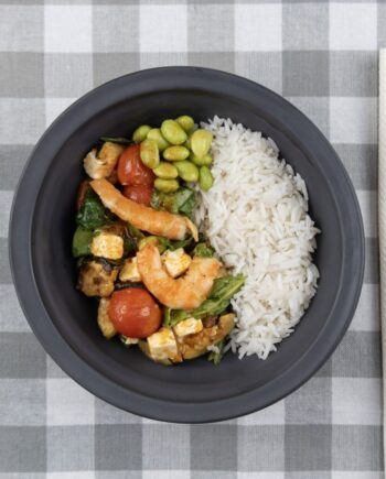 Poke de gambas al ajillo