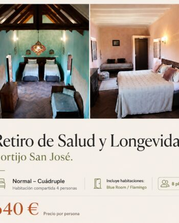 Retiro de salud y longevidad · Habitación Cuádruple Compartida
